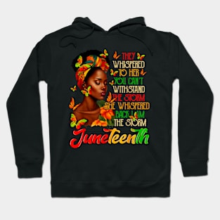 Juneteenth Afro American Black Women Black History Month Hoodie